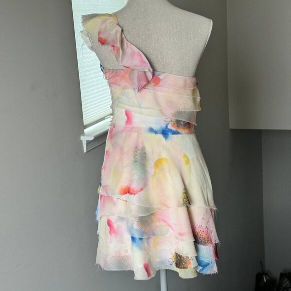 JILL STUART Stunning Teared One Shoulder Cocktail Dress - Size 6 - Picture 7 of 7